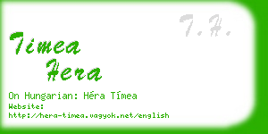 timea hera business card